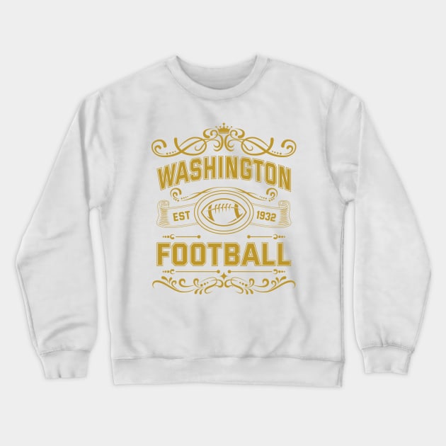 Vintage Washington Football Crewneck Sweatshirt by carlesclan